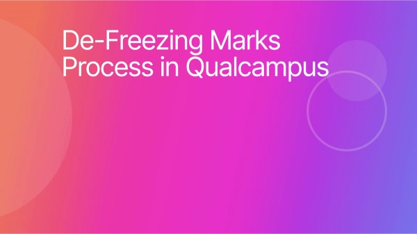 How to De-freeze the marks