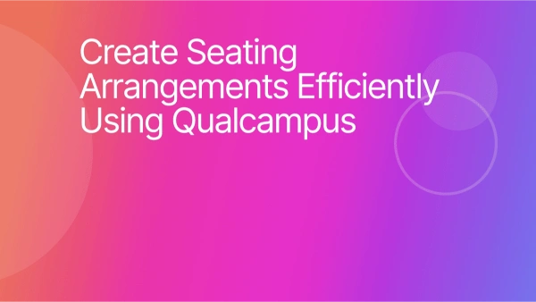 How to create the Seating Arrangements