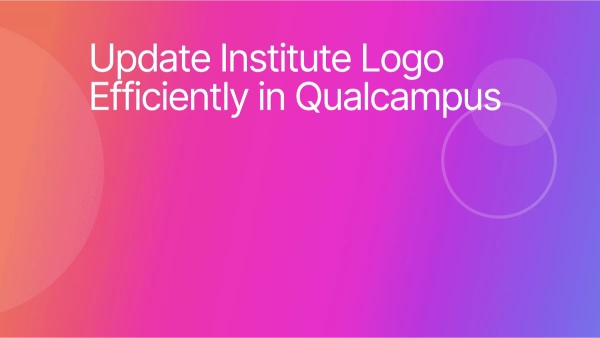 How to update the Institute Logo