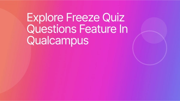 What is Freeze Quiz Questions